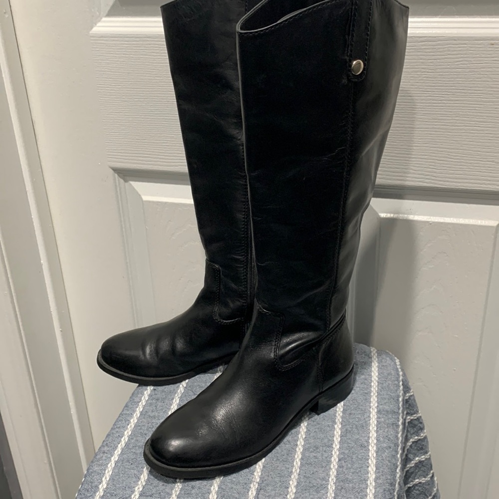 Women’s INC Black Leather boots by I.N.C International Concepts ⚫️👢